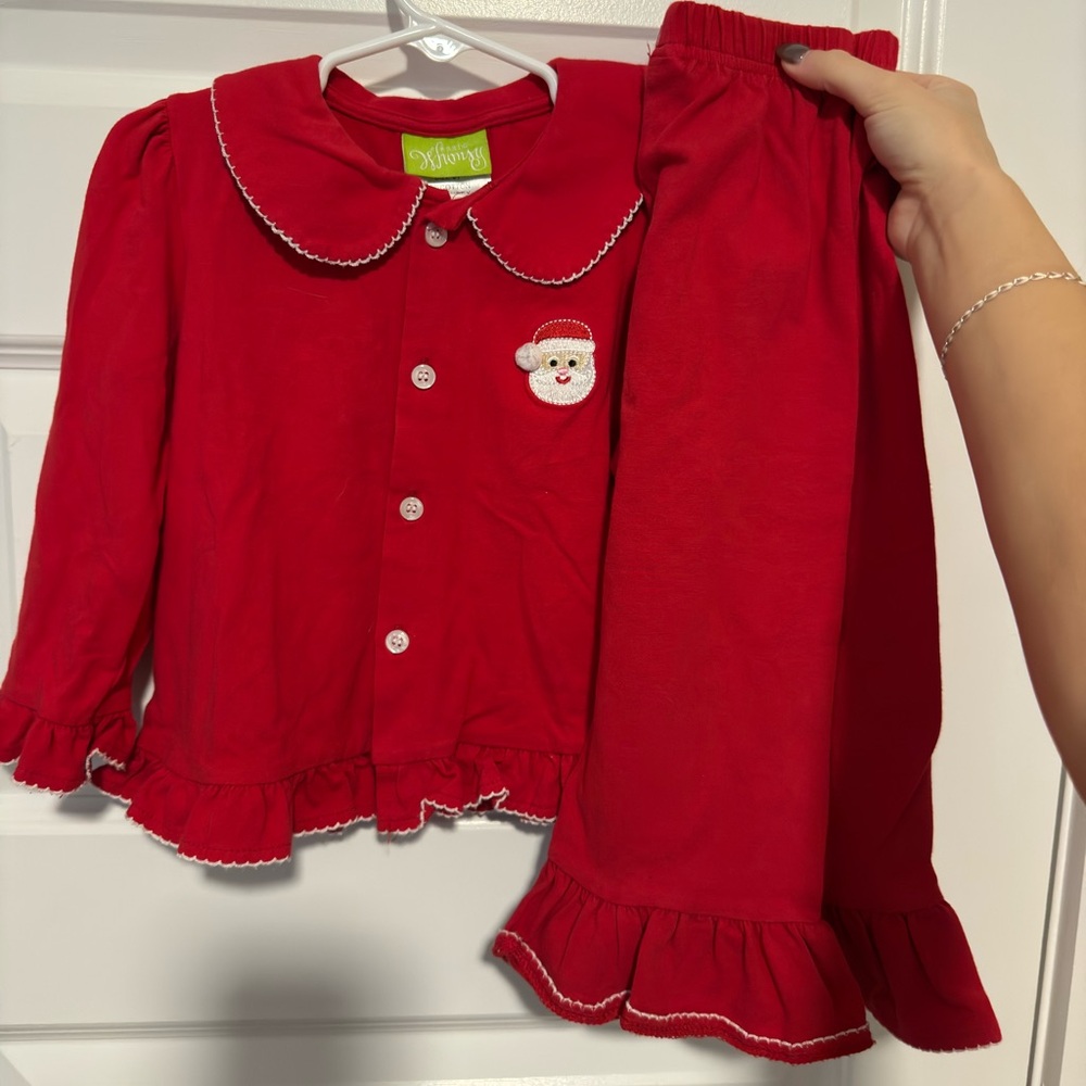 Classic whimsy santa pjs